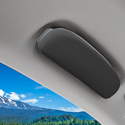 YEE PIN für A3 A4 A5 A6 A7 Q3 Q5 Q7 Auto Brillenetui Sonnenblende Organizer Sonnenbrillenhalter Auto Brillenhalter Brillenorganizer Box (Schwarz)