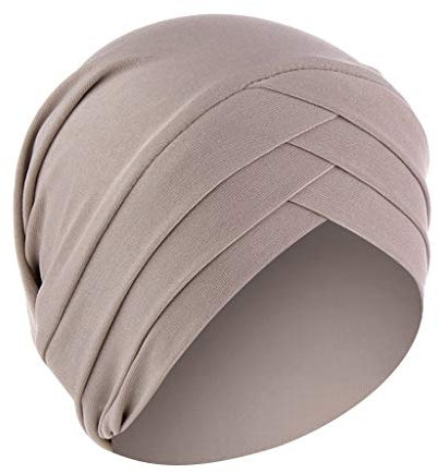 Damen Elastisch Baumwolle Turban Mütze Muslimische Hijab Turban Kopftuch Kopfbedeckung Nachtmütze Haarausfall Chemotherapie Krebs Chemo Hut für Frauen…
