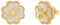 Kate Spade New York Heritage Bloom Studs Earrings Cream/Gold One Size