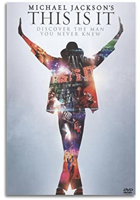 VZRSQZK Dazzling Michael Jackson Poster, dekoratives Gemälde, Leinwand-Wandposter und Kunstdruck, modernes Familienschlafzimmer-Dekor-Poster, 20 x 30 cm