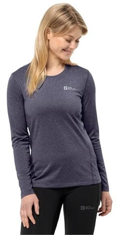 Jack Wolfskin Damen Sky Thermal L/S Wander-Shirt, Graphite, L EU