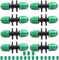 Hydrogarden 8 Stück Gartenbewässerung Barbed Tee Anschluss, Garten Schlauch Verbinder 1/2 Zoll bis 1/4 Zoll mit 18 Pcs 1/4 Zoll Barb Plug Cap