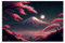 TINGTOEO Poster sur toile en fleurs de cerisier japonais, décoration de chambre à coucher, paysage, bureau, chambre, cadeau, sans cadre, 30 x 45 cm