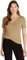 Tommy Hilfiger Camiseta de Manga Corta para Mujer New Slim Cody V-Neck con Cuello de Pico, Beige (Safari Canvas), XXL