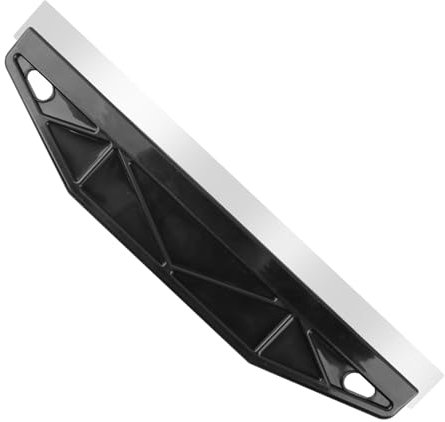 Paint Trim Guard 11.4inch Multi-Purpose Straight Edge Tool for Cutting in, Stainless Steel Paint Shield Wallpaper Scraper for Paint Smearing, Repairing Wallpaper, Paint Guide & Measurement (Black)
