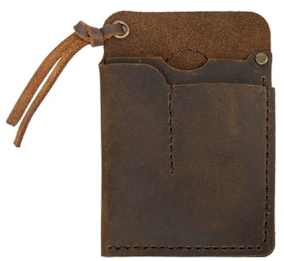 Mini EDC Pouch Tasche Leder EDC Pocket Organizer, kompakte Multitool Tasche Klein Zusatztasche für Kleingeld, Notizbuch, Taschenlampe