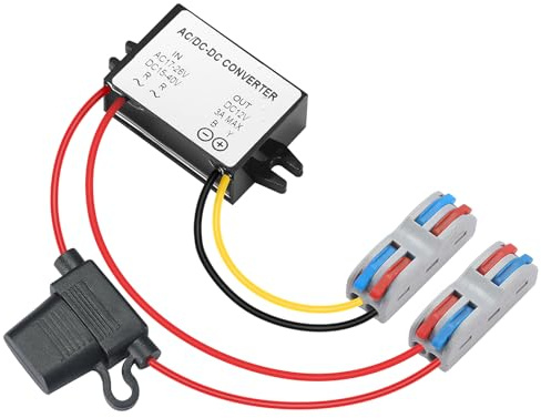 YBBOTT AC 17V-26V / DC 15V-40V a 12V 3A Convertidor Regulador de Voltaje Transformador de Alimentación para CNC Equipo Interruptor Panel Fotovoltaico, etc. | Regulador del convertidor con para el equipo CNC Switch Panel fotovoltaico