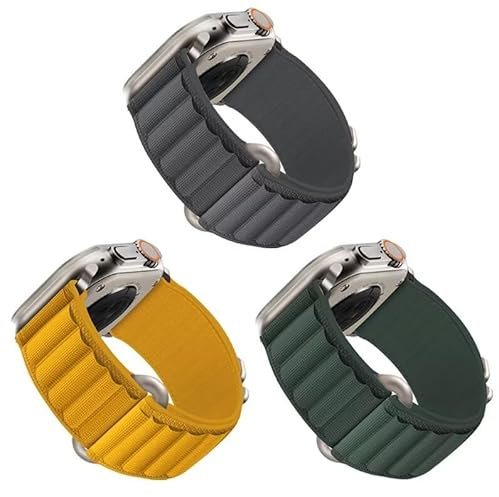 Kompatibel mit Apple Watch Ultra 2/1 Armband, Alpine Loop Ultra Textil Stretch Nylon Sport Strap Geflochtenes für 49mm 46mm 45mm 44mm iWatch Series SE 10/9/8/7/6/5/4/3 Herren Damen,TypeC