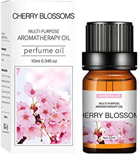 Huile Essentielle de Fleurs de Cerisier 2X10ML, Huile Essentielle Aromathérapie 100% Pure & Naturelle pour Diffuseur, Humidificateur, Huile de Fleurs de Cerisier de Qualité, pour Massage, Sommeil