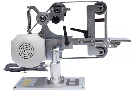 DaiJiubu Levigatrice a nastro, Kit completo, In metallo, 3,9 pollici, 5000 RPM, 550W, 220V, Blu Grigio Bianco, MY-2442A