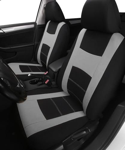 Flaconi Car Seat Cover Sets,Car Seat Covers,Car Seat Covers Full Set,Universal Seat Covers,Auto Seat Covers,Auto Seats Covers,Seat Covers Full Set,Compatible with Most Car Seat Covers(Grey)