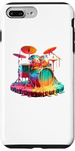 Coque pour iPhone 7 Plus/8 Plus Dripping Paint Batterie Batteur Batteurs Tambour