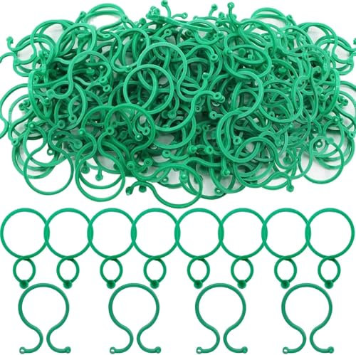 MICTER Pflanzenclips, 200 Stück Pflanzenstützen für den Garten, Pflanzenclips Für Kletterpflanzen, Klammern für Pflanzen, Tomaten Rankhilfe Klammern für Pflanzen