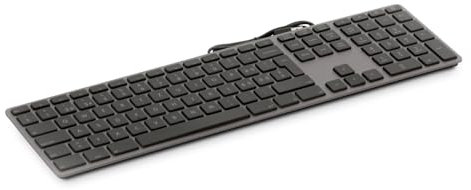 LMP USB Numerische Tastatur (ISO) Windows - KB-3421, 110 Tasten, 2X USB-Anschlüsse, Aluminium - Italienisches QWERTY-Layout - Sideral Grey