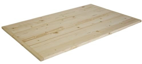 Marvin Spianatoia in Legno di Betulla Naturale Asse per Pasta Impastare e Stendere, Tagliere, Spessore 9mm, Con Gradino per Tavolo da Lavoro Realizzata in Italia (ASSE 75X48 cm)