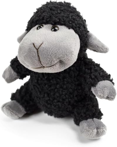 capybaraflying Weiches Plüschtier aus Schafwolle, schwarzes Schaf Plüschtier, realistisches Bauernhof-Stofftier-Schaf, Geschenk für Kinder und Erwachsene –13cm/5in