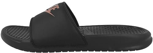Nike Wmns Benassi JDI, Scarpe da Ginnastica Donna, Black/Rose Gold, 44.5 EU