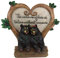 Ebros Black Bear Couple Under Heart Shaped Willow Tree Figurine Love Without Measure 6.75 Tall Forest Animal Love Tale for Anniversary Or Valentine's Day Decor Statue