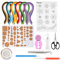 TUPARKA 15-teiliges Papier-Quilling-Set mit 29 Farben, 600 Streifen, Quilling-Papier, DIY-Design, Zeichnen, Handwerkswerkzeug