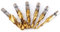 HSS Juego de Brocas para Taladrar, Rosca Métrica Brocas de Titanio Recubiertas con Titanio y Brocas para Madera Plástico Aluminio Cobre 6PCS / Conjunto M3 M4 M5 M6 M8 M10