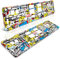 schildEVO 2 Kennzeichenhalter | STICKERBOMB | Hochglanz Lack-Look | Hydrografik | Comic Sticker bunt | Nummernschildhalter | Kennzeichen-Halterung | DHL-Versand
