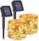 flintronic Guirlande Lumineuse Solaire, Lumières de Jardin 2PCS (100 LED 8 modes) 10M / 33ft, Exterieur Étanche Lampe Solaire, LumièRe DéCoréE Étanche pour Noël, Mariage, Fête, Maison