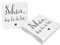 Bada Bing 2er Set Mit 40 Stück Servietten Spruch Rotes Herz Weiß Edel Papierservietten Schön, dass du da bist Für Eine Stilvolle Tischdekoration 88