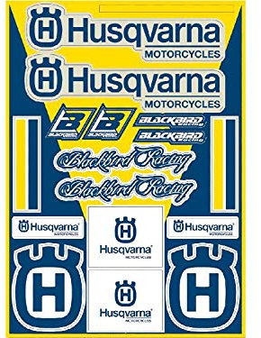 Blackbird Fogli Adesivi fustellati Husqvarna