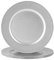 Argon Tableware Metallic Charger Plates - Silver - 33cm - Pack of 6 - Metallic Finish Reusable Dining Table Setting Plates for Christmas, Party Celebrations, Restaurant Decor Placemats