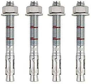 BATIFIX Schwerlastanker verzinkt mit ETA Option 7 Industriequalität Schwerlastdübel Keilanker Bolzenanker Ankerbolzen Ankerschraube Blitzdübel inklusive Mutter und Unterlegscheibe (20, M12 x 120)
