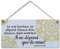 CARISPIBET Le vrai bonheur ne depend d'aucun être | enseignes pour la maison enseignes décoratives décoration pour chez vous 15 x 30 cm