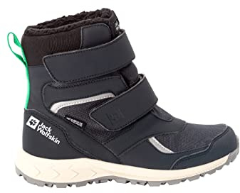 Jack Wolfskin Unisex Kinder Woodland Wt Texapore High Vc K, Dark Blue / Green, 32 EU