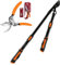 S.Kunde & Sohn Germany – GS220 Teleskop Astschere Bypass geschmiedet Schneidkopf Ø40mm + 1X SKS6 Tradition + 1x Klinge GRATIS Baumschere & Rosenschere