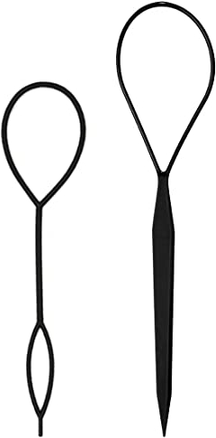 2 Stücke Schwarz Haar Tail Twister Inhaber Frisurenhilfe Band Schwarz Dutt Styler Haartwister