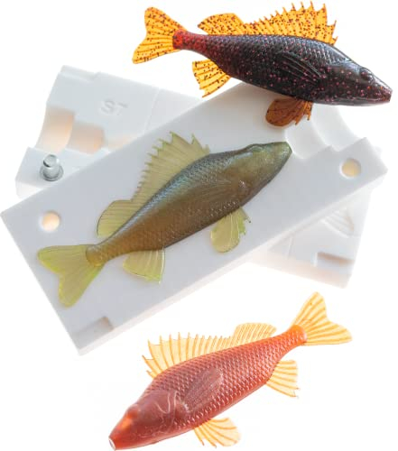 Authentische, handgefertigte Ruff Anatomische Angelköderform 8,1 cm Angelköder DIY Köder machen Handwerk