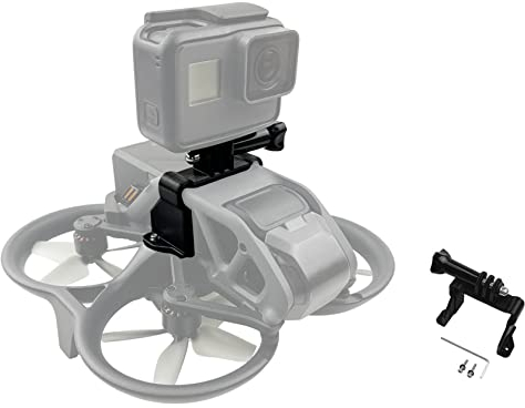 Hensych Upper Expansion Mount Bracket for DJI Avata Drone Transfer Extender Connector Compatible for Gopro Hero Series Panoramic Camera Top Extender Fixer Retrofit Holder Adapter
