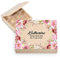Coffret à thé en bois personnalisé avec nom YOUR TEXT 20,5 x 23,5 cm Boîte de rangement pour sachets de thé avec 6 compartiments avec design personnalisé UV Finds Time [160]