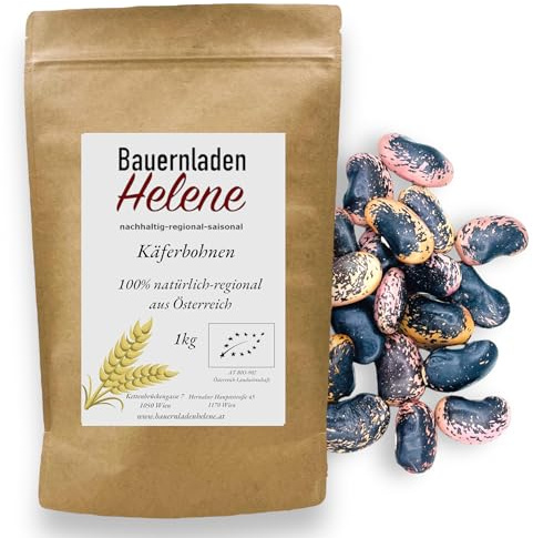 Käferbohnen - Hochwertige Hülsenfrüchte aus Österreich - Riesenbohnen, Feuerbohne 1kg