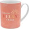 GRUSS & CO XL-Tasse Motiv Anti-Stress | XL Jumbo-Tasse, 60 cl, Porzellan, Geschenkbanderole | Geschenk Freund, Entpannung | 48203