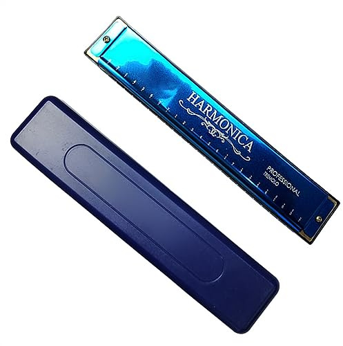 Professionelle 24-Loch C-Taste Harfe Tremolo Mundharmonika Mit Koffer Blasmusikinstrument Mundharmonika Musikinstrument