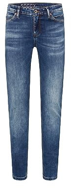 SOCCX Damen Jeans HE:DI Slim Fit Blue Used 32 32