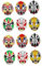 HOMSFOU 12 Stk Cosplay Oper Maskerade Halloween-Maske chinesische Maske Party voll japanisch kleidung Halloween-Party-Maske Partymaske Opernmaske chinesischer Stil Requisiten Kind