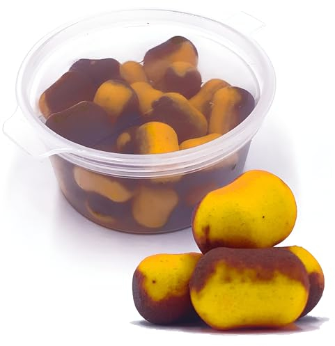 FANATIK Boilie Smoktunets 5-12mm 6 Aromen 30ml Pop-Up Karpfenköder Method Feeder (6x10mm, Oktopus+Ananas)