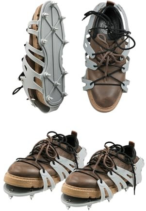 ROLLINGDOG Spiked Shoes-Floor Epoxy Shoes with 1 Short Spikes Perfect for Epoxy Floor,Overlays,Cover Installation(2 PAIRS)