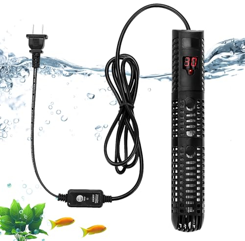 Vegena Chauffage Submersible pour Aquarium,200W Fish Tank Heater,Chauffage Aquarium,Chauffage D'Aquarium,Tige chauffante Mini Chauffe-Aquarium pour 100-140L Aquarium,Réservoir de Poissons et Tortues