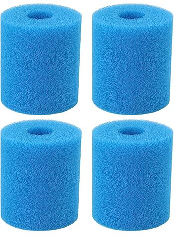 Yuecoom Cartouche De Filtre De Piscine 4 Pièces, Mousse Filtrante De Piscine De Type H Réutilisable Et Lavable, Excellente Filtration, Petit Remplacement D'éponge Filtrante pour Piscine