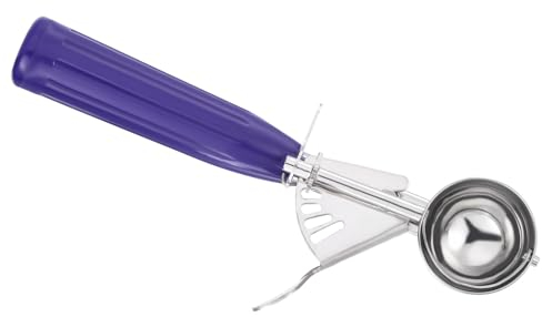 PATIKIL Cucharón de Helado de 3/4 Onzas con Gatillo, Cucharón de Acero Inoxidable para Porciones de Masa de Galletas y Batidos de Cupcakes, Morado