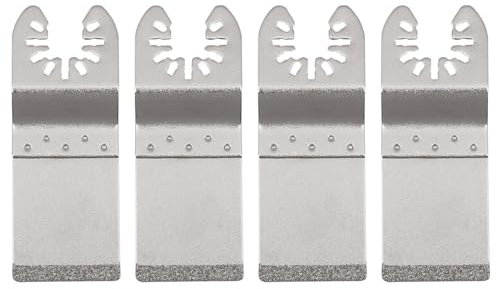 4 Stück Diamant Oszillierende Mörtel Entfernungsklingen Werkzeug, Universal Schnellspanner Bündig Schneiden Oszillierende Multitool Sägeblätter für Fugen entfernen, Reinigung Mörtel