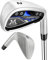 MAZEL Mens Golf Iron Club Single 1,2,3,4,7 Iron CNC Milled Face Steel Shaft Iron Golf (Silver RH, 2 Iron Single)