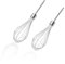 Lot de 2 batteurs de mélangeur à main Kitchenaid en acier inoxydable pour mélangeur Hamilton Beach 62682RZ 62692 62695V 64699 (ovale argenté)